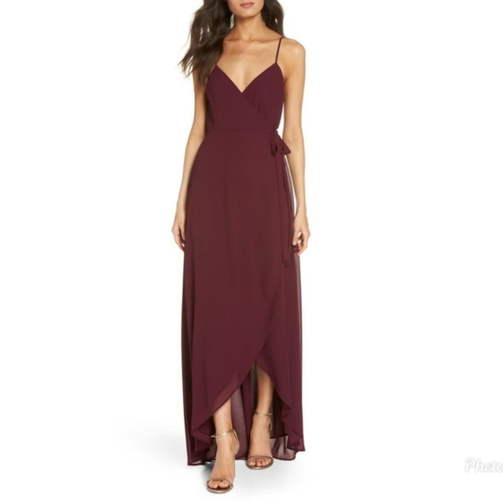 Show Me Your Mumu Mariah Wrap Dress Merlot